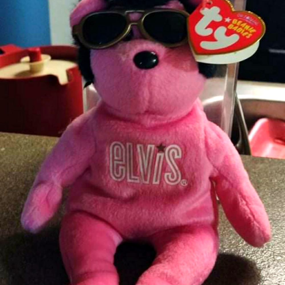 Beanie Babies lot.  2 Elvis, 1 July, 1 Millennium. Collector's Items